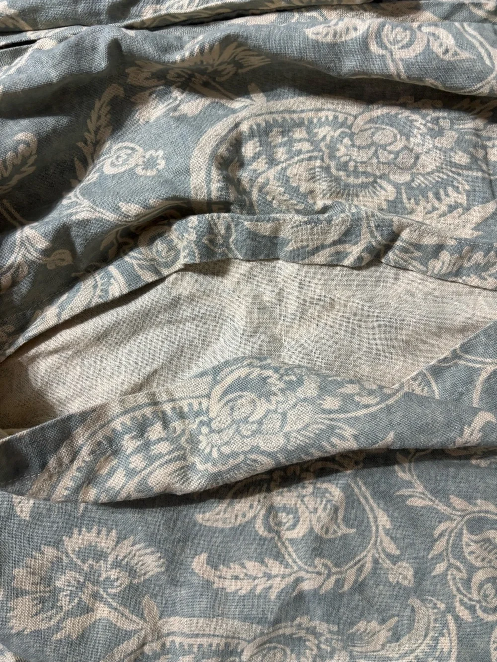 Pottery barn king Alessandra floral linen cotton duvet cover and shams